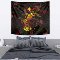 Tuvalu Tapestry Octopus Plumeria Polynesian Tattoo