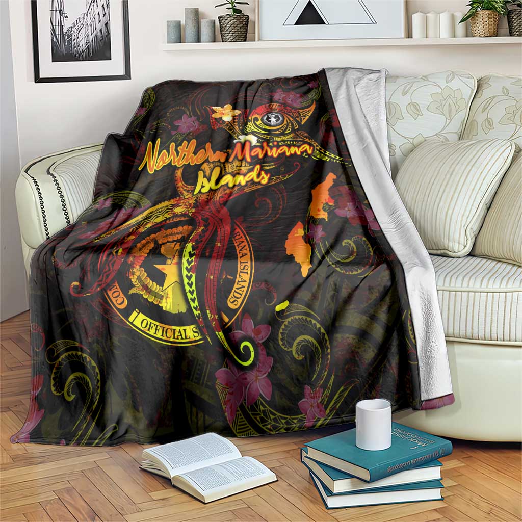 Northern Mariana Islands Blanket Octopus Plumeria Polynesian Tattoo