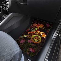 Northern Mariana Islands Car Mats Octopus Plumeria Polynesian Tattoo