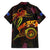 Northern Mariana Islands Family Matching Long Sleeve Bodycon Dress and Hawaiian Shirt Octopus Plumeria Polynesian Tattoo