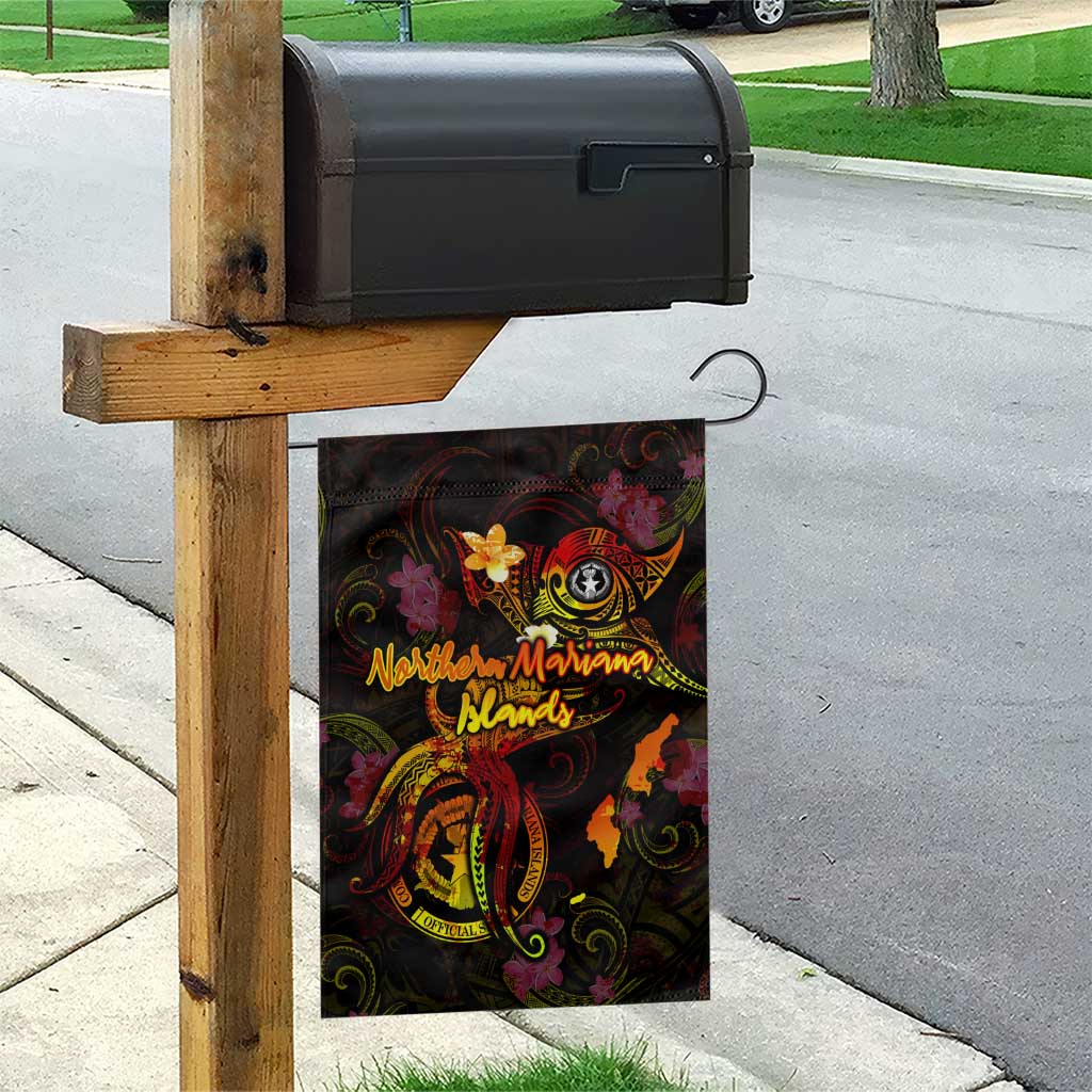 Northern Mariana Islands Garden Flag Octopus Plumeria Polynesian Tattoo