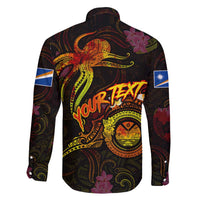 Marshall Islands Family Matching Long Sleeve Bodycon Dress and Hawaiian Shirt Octopus Plumeria Polynesian Tattoo