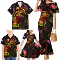 Marshall Islands Family Matching Mermaid Dress and Hawaiian Shirt Octopus Plumeria Polynesian Tattoo