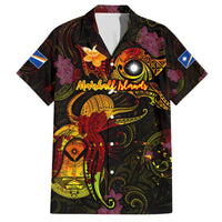 Marshall Islands Hawaiian Shirt Octopus Plumeria Polynesian Tattoo