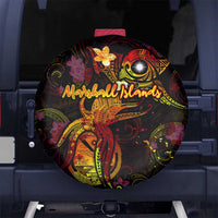 Marshall Islands Spare Tire Cover Octopus Plumeria Polynesian Tattoo