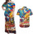 Custom The Philippines 126th Independence Anniversary Couples Matching Off Shoulder Maxi Dress and Hawaiian Shirt Art Style