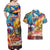 Custom The Philippines 126th Independence Anniversary Couples Matching Off Shoulder Maxi Dress and Hawaiian Shirt Art Style