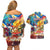 Custom The Philippines 126th Independence Anniversary Couples Matching Off Shoulder Short Dress and Hawaiian Shirt Art Style