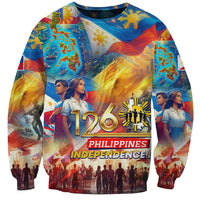 Custom The Philippines 126th Independence Anniversary Sweatshirt Art Style