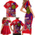 Personalized Philippines 12 June Independence Day Family Matching Short Sleeve Bodycon Dress and Hawaiian Shirt Polynesian Turtle Plumeria