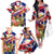 Personalized Philippines Independence Day Family Matching Off The Shoulder Long Sleeve Dress and Hawaiian Shirt Polynesia Filipinas Eagle Hibiscus