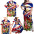 Personalized Philippines Independence Day Family Matching Off Shoulder Maxi Dress and Hawaiian Shirt Polynesia Filipinas Eagle Hibiscus