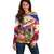 Personalized Philippines Independence Day Off Shoulder Sweater Polynesia Filipinas Eagle Hibiscus