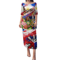 Personalized Philippines Independence Day Puletasi Polynesia Filipinas Eagle Hibiscus