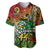 Personalised Vanuatu 44th Independence Anniversary Baseball Jersey Melanesian Pattern Reggae