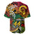 Personalised Vanuatu 44th Independence Anniversary Baseball Jersey Melanesian Pattern Reggae