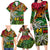 Personalised Vanuatu 44th Independence Anniversary Family Matching Long Sleeve Bodycon Dress and Hawaiian Shirt Melanesian Pattern Reggae