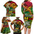 Personalised Vanuatu 44th Independence Anniversary Family Matching Long Sleeve Bodycon Dress and Hawaiian Shirt Melanesian Pattern Reggae