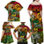 Personalised Vanuatu 44th Independence Anniversary Family Matching Off Shoulder Maxi Dress and Hawaiian Shirt Melanesian Pattern Reggae