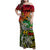 Personalised Vanuatu 44th Independence Anniversary Family Matching Off Shoulder Maxi Dress and Hawaiian Shirt Melanesian Pattern Reggae