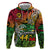 Personalised Vanuatu 44th Independence Anniversary Hoodie Melanesian Pattern Reggae