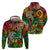 Personalised Vanuatu 44th Independence Anniversary Hoodie Melanesian Pattern Reggae