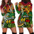 Personalised Vanuatu 44th Independence Anniversary Hoodie Dress Melanesian Pattern Reggae