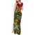 Personalised Vanuatu 44th Independence Anniversary Tank Maxi Dress Melanesian Pattern Reggae