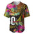 Personalised Vanuatu Independence Day 30 July Baseball Jersey Hibiscus Polynesian Pattern