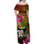 Personalised Vanuatu Independence Day 30 July Family Matching Off Shoulder Maxi Dress and Hawaiian Shirt Hibiscus Polynesian Pattern