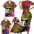 Personalised Vanuatu Independence Day 30 July Family Matching Short Sleeve Bodycon Dress and Hawaiian Shirt Hibiscus Polynesian Pattern