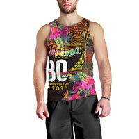 Personalised Vanuatu Independence Day 30 July Men Tank Top Hibiscus Polynesian Pattern DT02 - Polynesian Pride