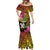 Personalised Vanuatu Independence Day 30 July Mermaid Dress Hibiscus Polynesian Pattern