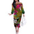 Personalised Vanuatu Independence Day 30 July Off The Shoulder Long Sleeve Dress Hibiscus Polynesian Pattern