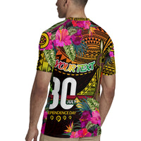 Personalised Vanuatu Independence Day 30 July Rugby Jersey Hibiscus Polynesian Pattern DT02 - Polynesian Pride