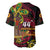 Custom Vanuatu 44th Independence Anniversary Baseball Jersey Flower Melanesian Namele Turtle