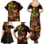 Custom Vanuatu 44th Independence Anniversary Family Matching Summer Maxi Dress and Hawaiian Shirt Flower Melanesian Namele Turtle