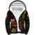 Custom Vanuatu 44th Independence Anniversary Sherpa Hoodie Flower Melanesian Namele Turtle