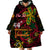 Custom Vanuatu 44th Independence Anniversary Wearable Blanket Hoodie Flower Melanesian Namele Turtle