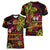 Custom Vanuatu 44th Independence Anniversary Women V-Neck T-Shirt Flower Melanesian Namele Turtle