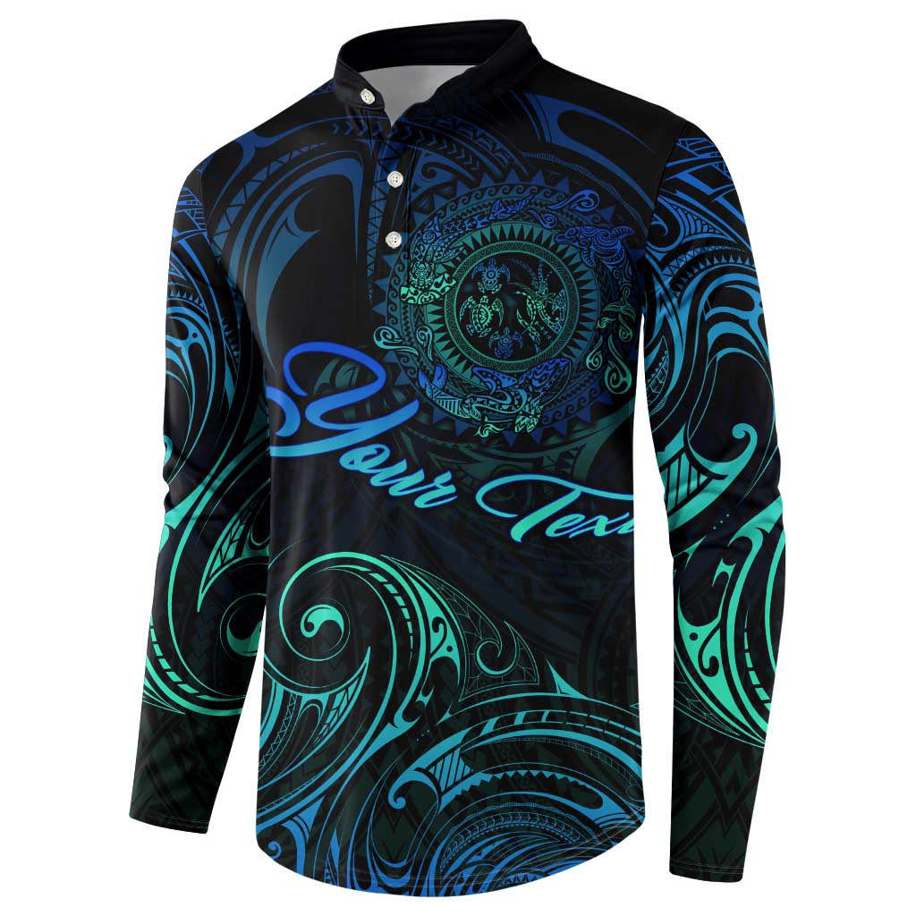 Sea Animal Polynesia Button Sweatshirt Polynesian Pattern DT02 - Polynesian Pride