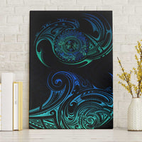 Sea Animal Polynesia Canvas Wall Art Polynesian Pattern DT02 Without Frame Black - Polynesian Pride