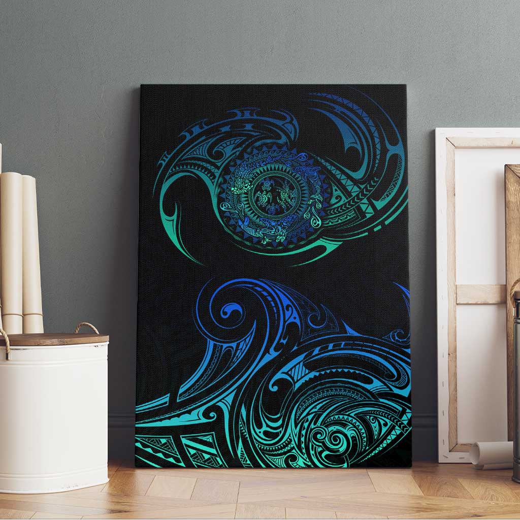 Sea Animal Polynesia Canvas Wall Art Polynesian Pattern DT02 - Polynesian Pride