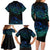 Sea Animal Polynesia Family Matching Long Sleeve Bodycon Dress and Hawaiian Shirt Polynesian Pattern