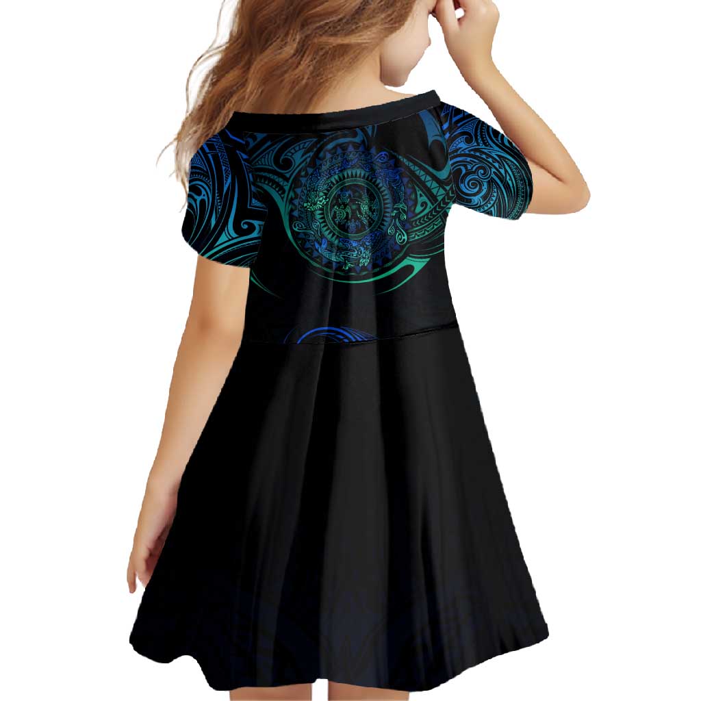 Sea Animal Polynesia Family Matching Off Shoulder Maxi Dress and Hawaiian Shirt Polynesian Pattern DT02 - Polynesian Pride