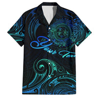 Sea Animal Polynesia Family Matching Off Shoulder Short Dress and Hawaiian Shirt Polynesian Pattern DT02 Dad's Shirt - Short Sleeve Black - Polynesian Pride
