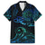 Sea Animal Polynesia Family Matching Off Shoulder Short Dress and Hawaiian Shirt Polynesian Pattern