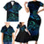 Sea Animal Polynesia Family Matching Short Sleeve Bodycon Dress and Hawaiian Shirt Polynesian Pattern