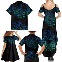 Sea Animal Polynesia Family Matching Summer Maxi Dress and Hawaiian Shirt Polynesian Pattern DT02 - Polynesian Pride
