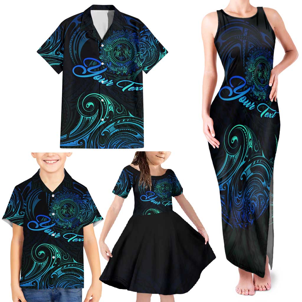 Sea Animal Polynesia Family Matching Tank Maxi Dress and Hawaiian Shirt Polynesian Pattern DT02 - Polynesian Pride